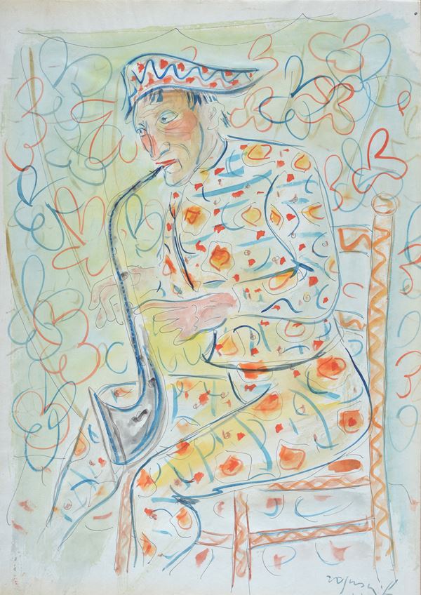 Franco Rognoni - Harlequin with sax