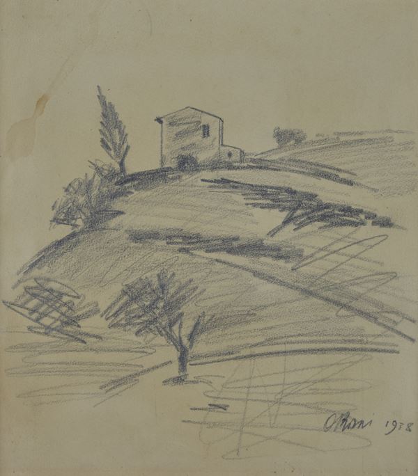 Ottone Rosai - Tuscan farmhouse