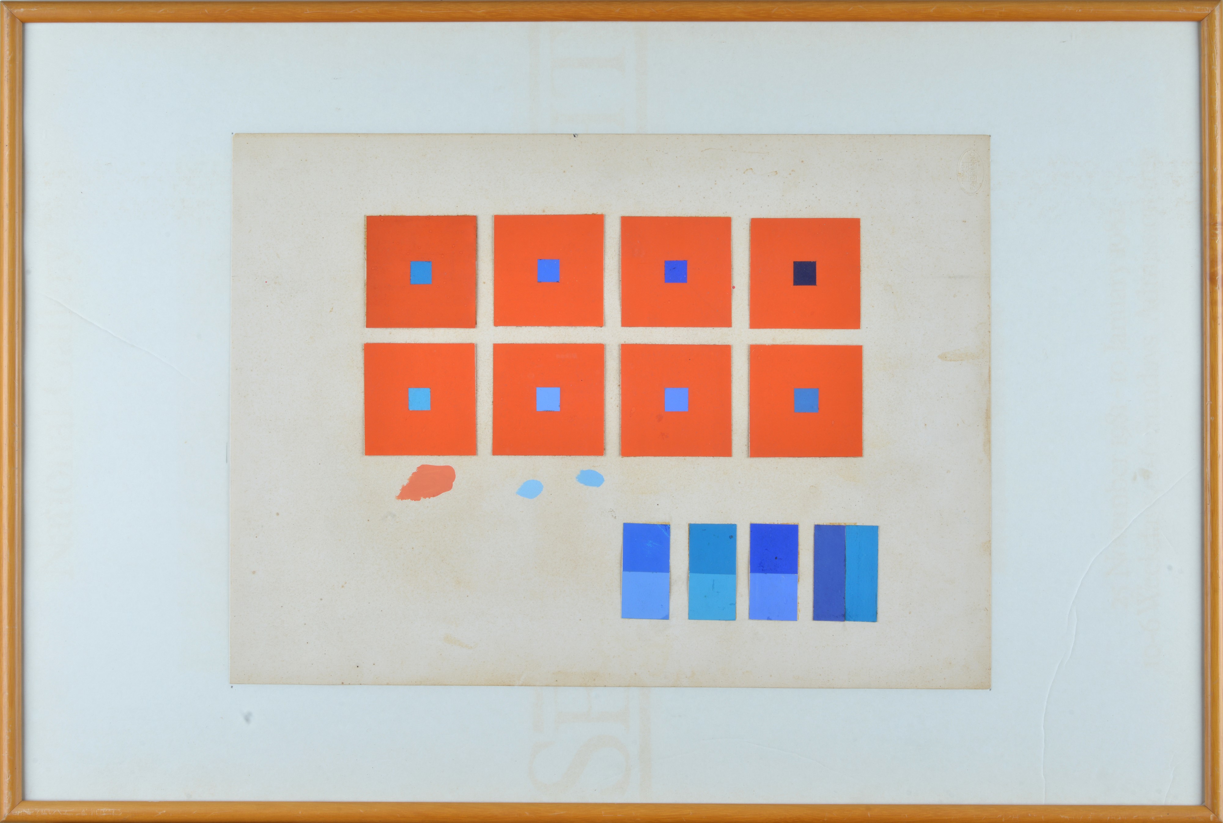 Getulio Alviani - Senza titolo (Collage e acrilico su carta, 1972)