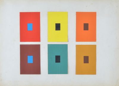 Senza titolo (Collage e acrilico su carta, 1972)