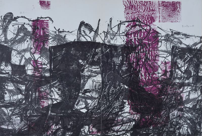 Jean-paul Riopelle - Composizione XVI - 171, litografia