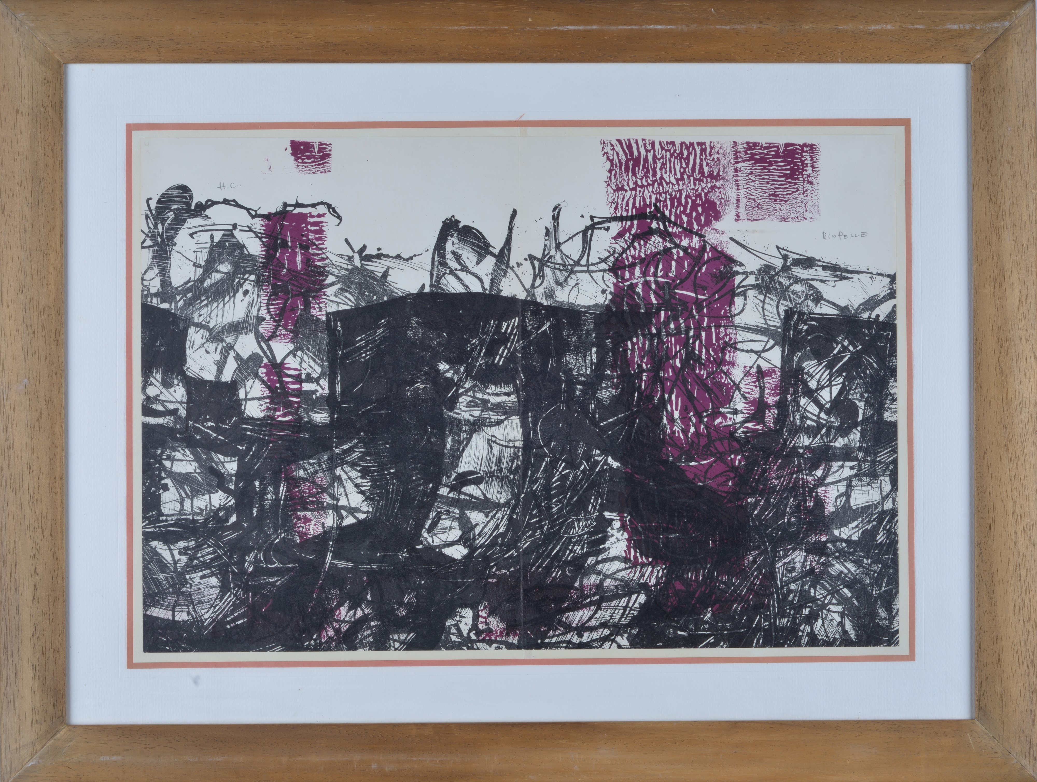 Jean-paul Riopelle - Composizione XVI - 171, litografia