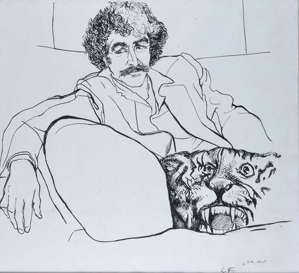 Renato Guttuso - Portrait of Bibi