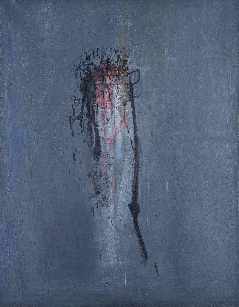 Emilio Scanavino - Sindone, olio su tela
