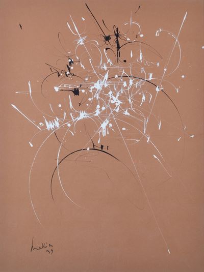 Composition (1959), acquerelli su cartone