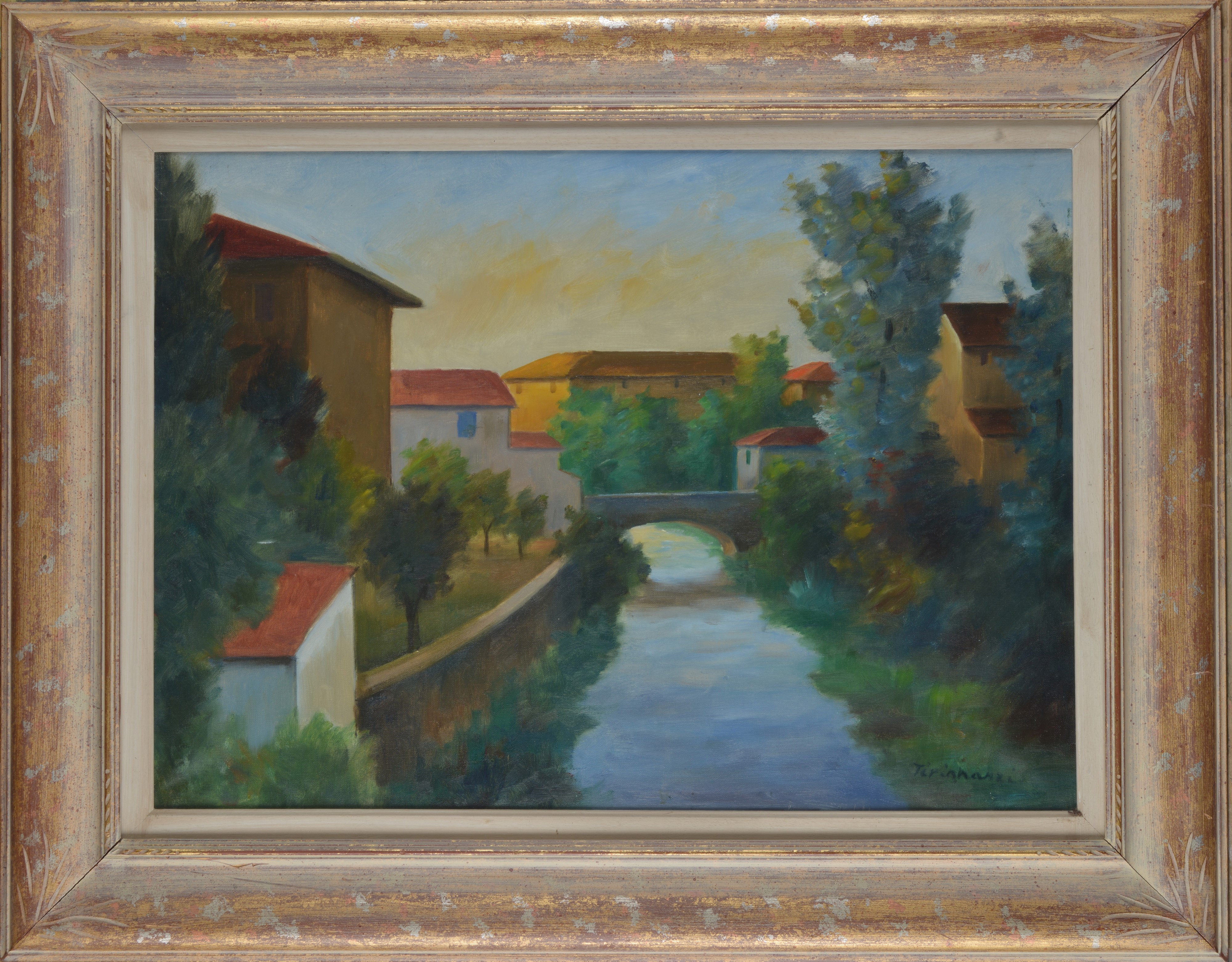 Nino Tirinnanzi - Paesaggio con ponte