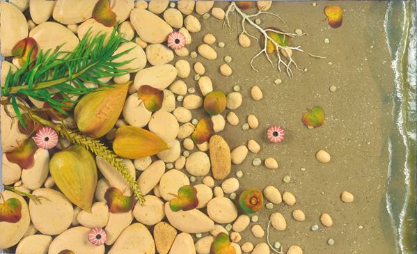 Piero Gilardi - Beach with coconut trees