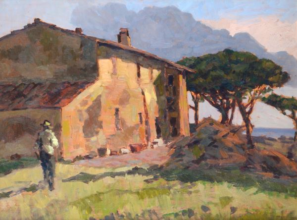 Carlo Domenici - Casolare e figura
