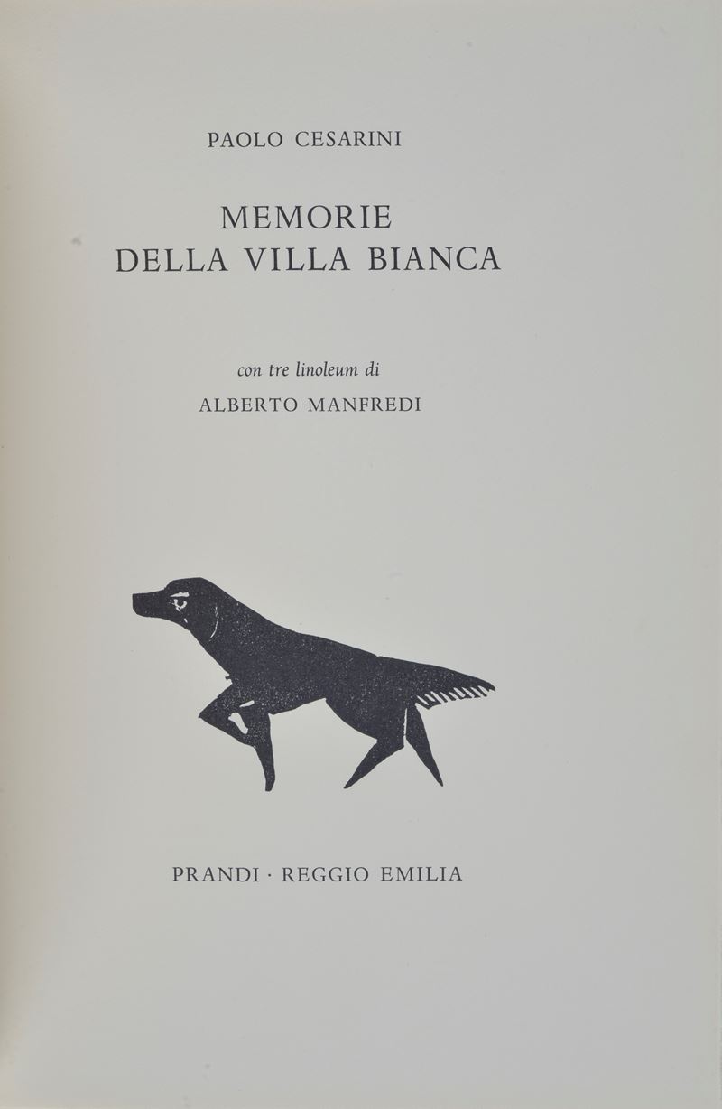 Manfredi, Alberto, Memorie della villa bianca di Paolo Cesarini con tre linoleum