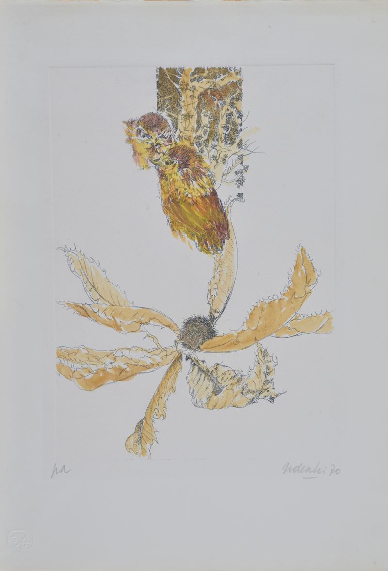 Nani Tedeschi - Senza titolo (acquaforte), 1970