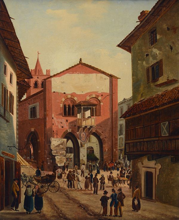 Anonimo, fine XVIII - inizio XIX sec. - L'Arengario di Monza