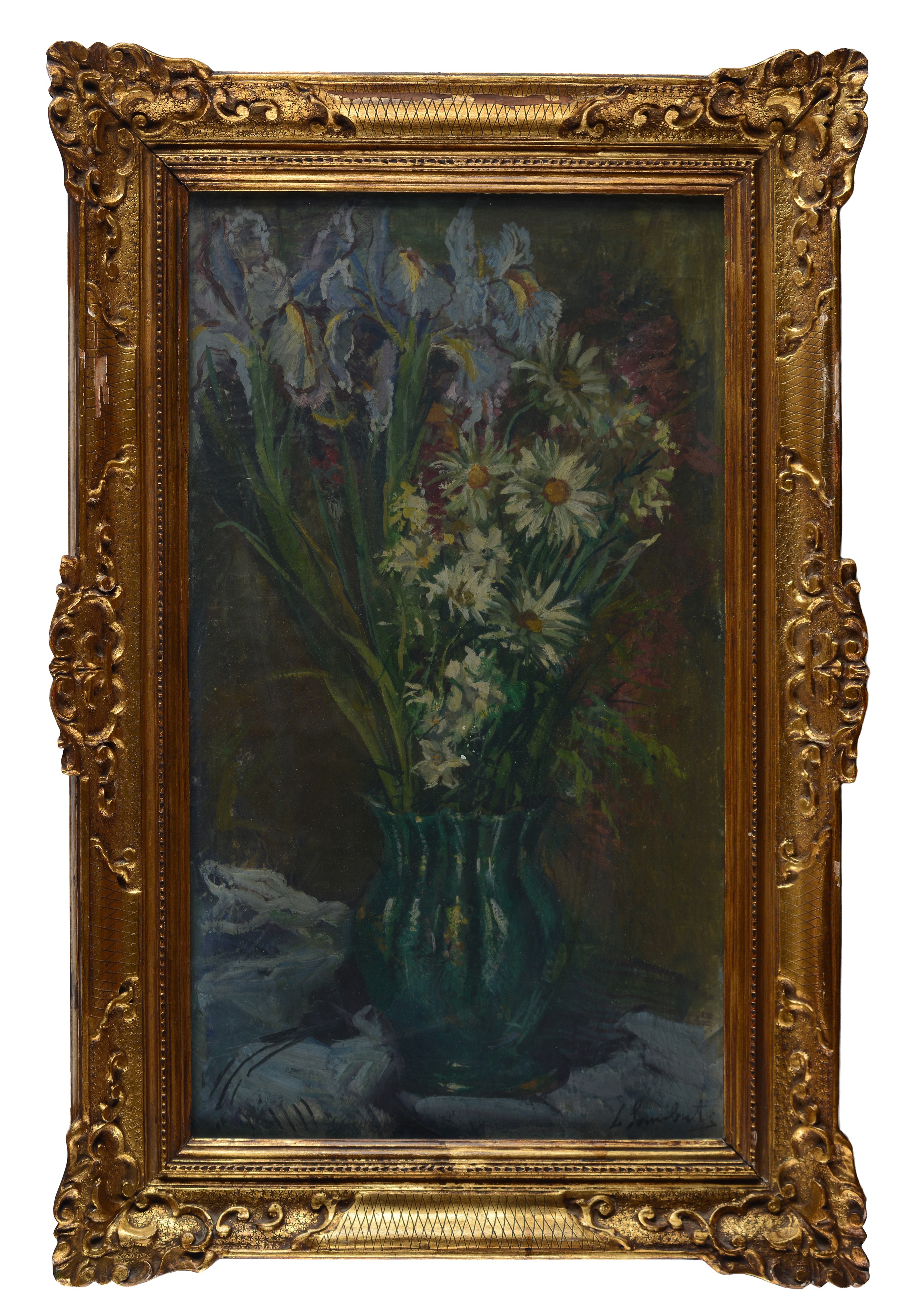 Lamberto Lamberti - Vaso di fiori, olio su tela