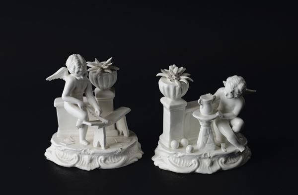 Due gruppi con amorini  - Asta AUTORI DAL XVI AL XXI SEC - Galleria Pananti Casa d'Aste