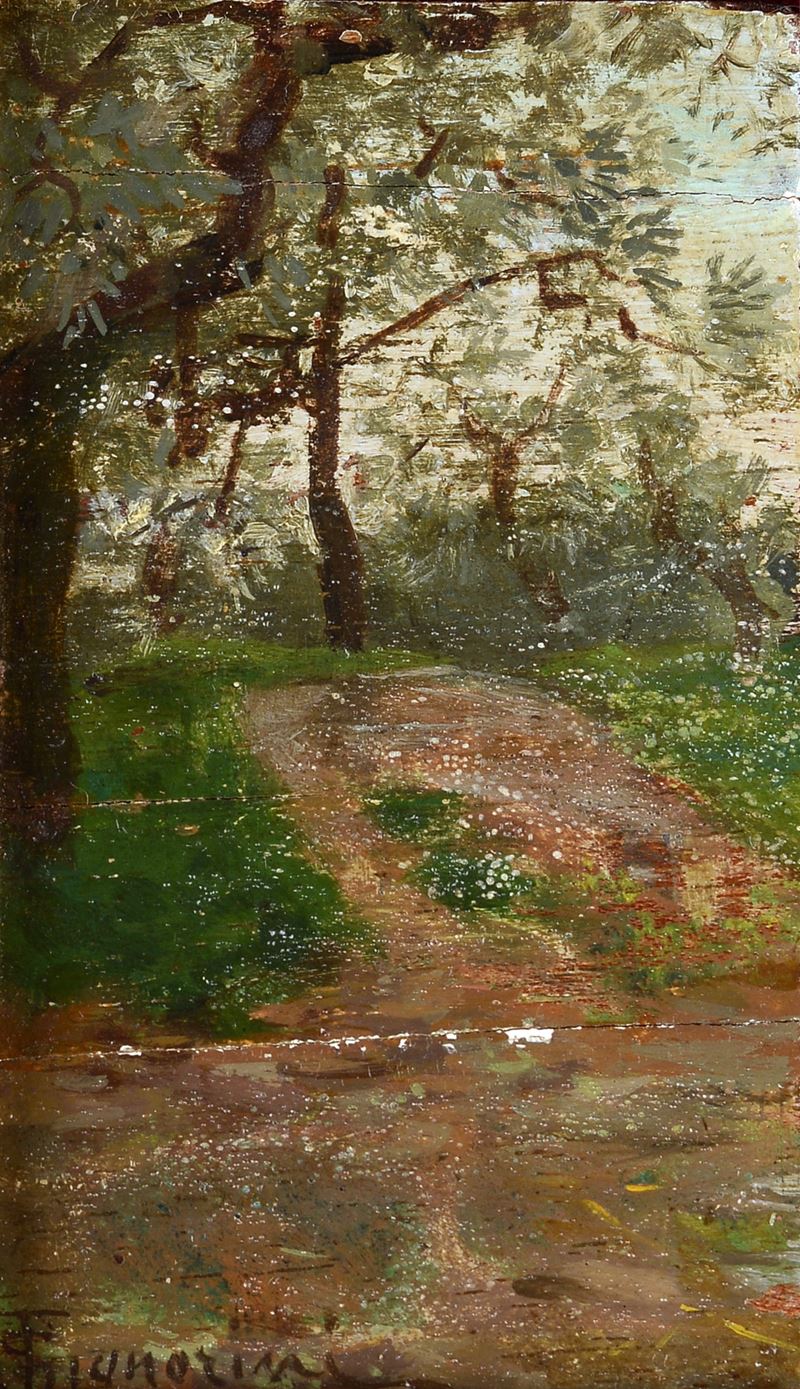Telemaco Signorini - Strada di campagna