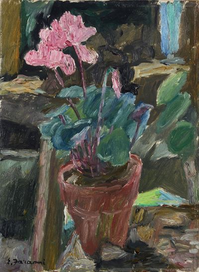 Vaso di ciclamini