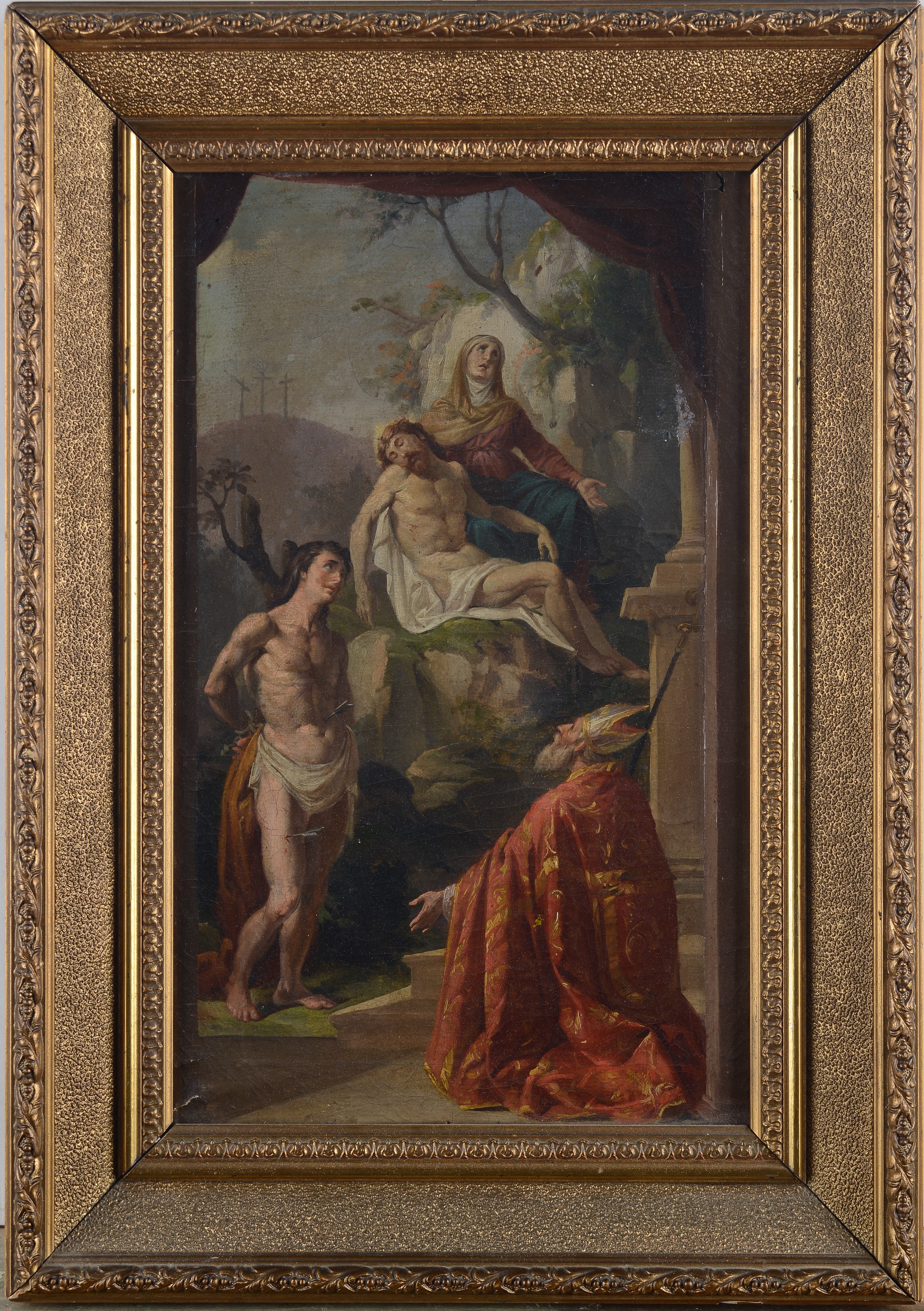 Pietà con San Sebastiano e Santo Vescovo