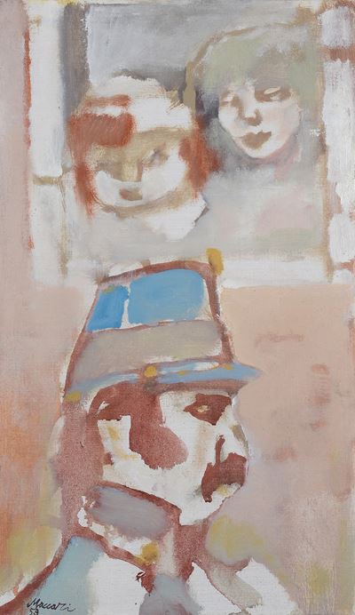 Il militare, olio su tela (1959)