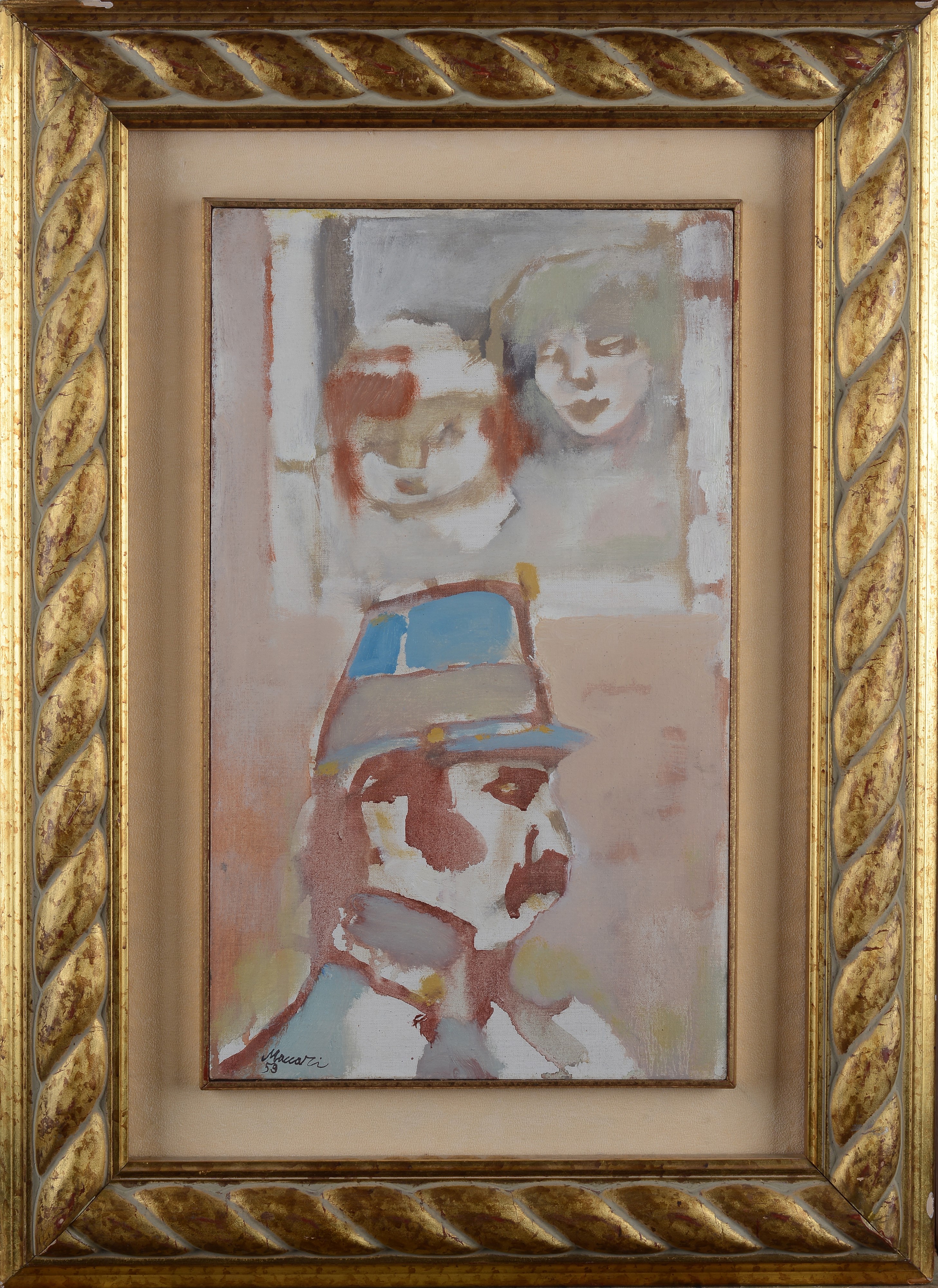 Mino Maccari - Il militare, olio su tela (1959)