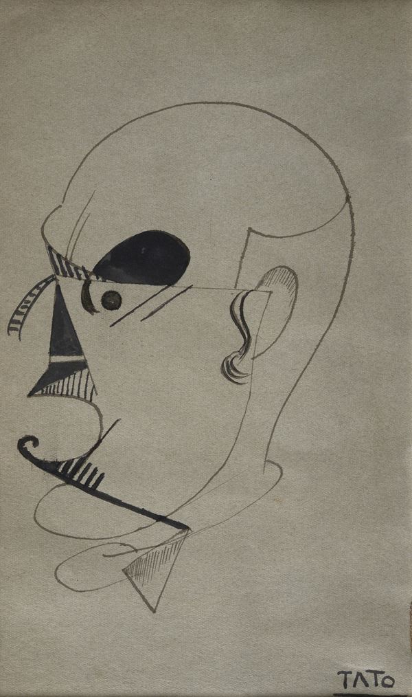 (Guglielmo Sansoni) Tato - Volto di Marinetti