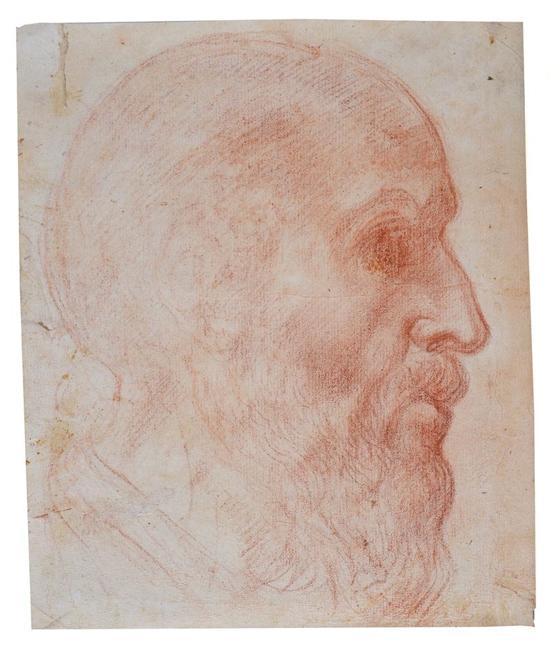 Profilo di uomo con barba