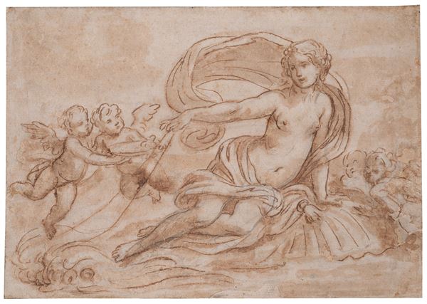 Scuola Emiliana, XVII - XVIII sec. - Trionfo di Galatea