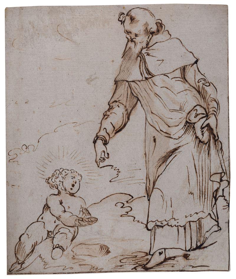 Sant'Agostino e il bambino sulla spiaggia