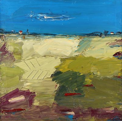 Paesaggio d’estate, olio su tela