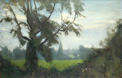 Paesaggio con alberi
