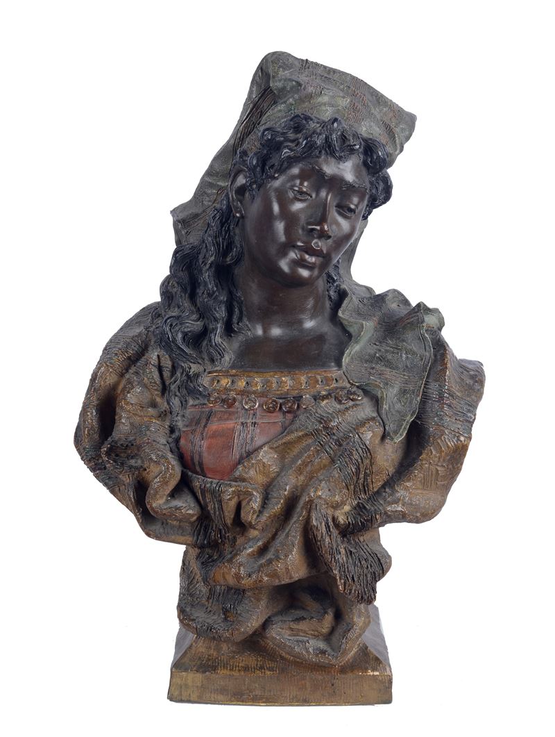 Busto di ragazza africana