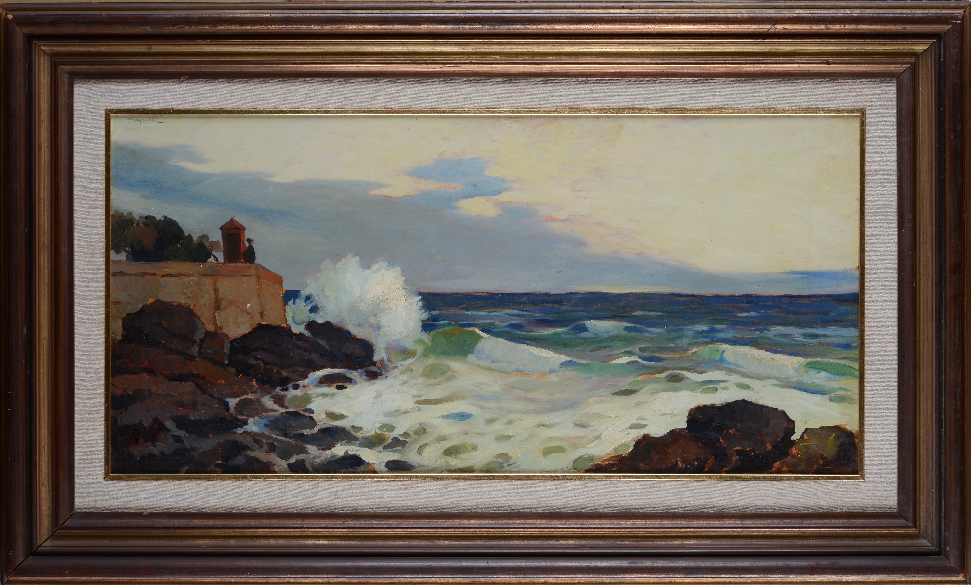 Cafiero Filippelli - Marina, olio su tavola