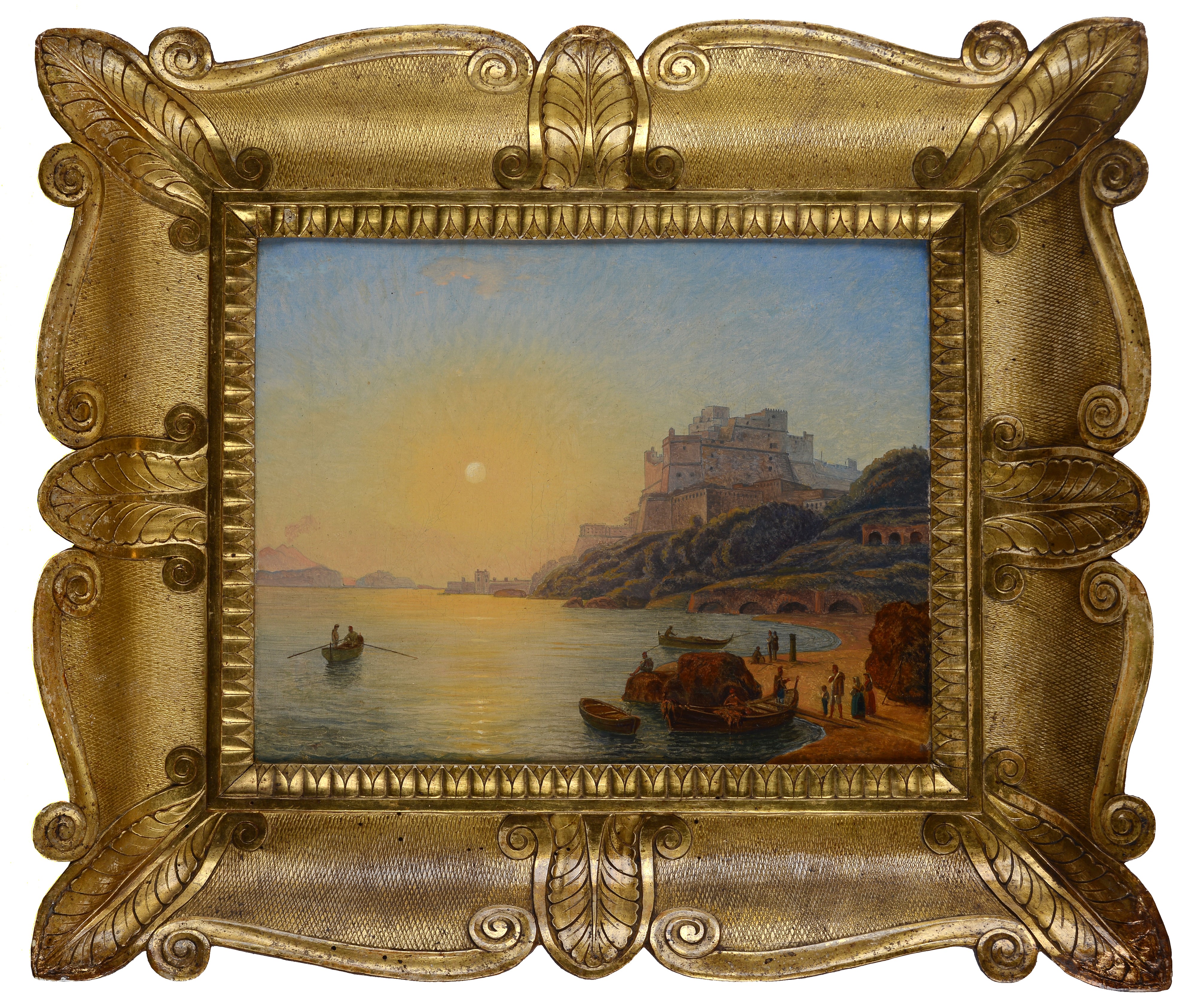 Attr. a Antonio Sminck Pitloo - Baia Domizia, olio su tela