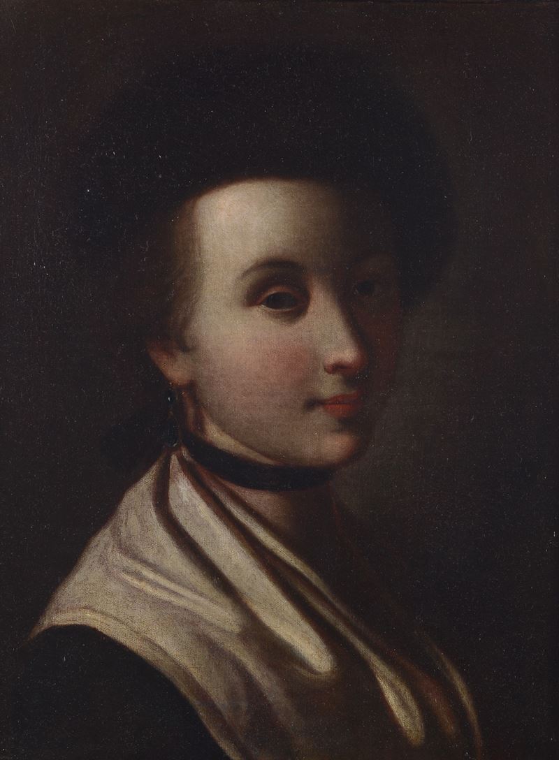 Cerchia di Pietro Antonio Rotari - Ritratto, olio su tela