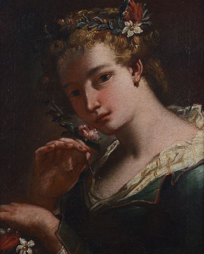 Scuola Emiliana, Allegoria della Primavera, olio su tela