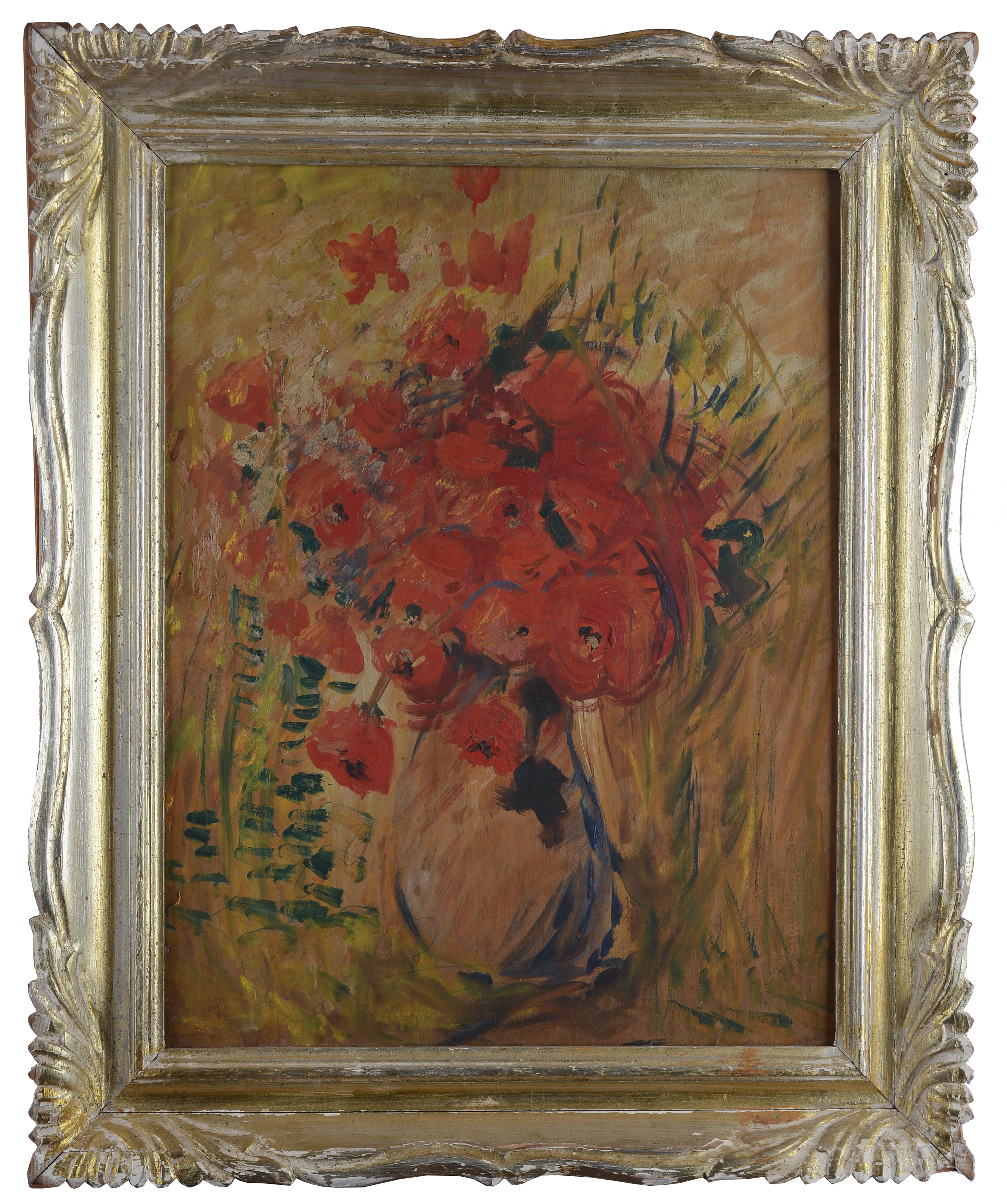 Enrico Galassi - Fiori, olio su legno