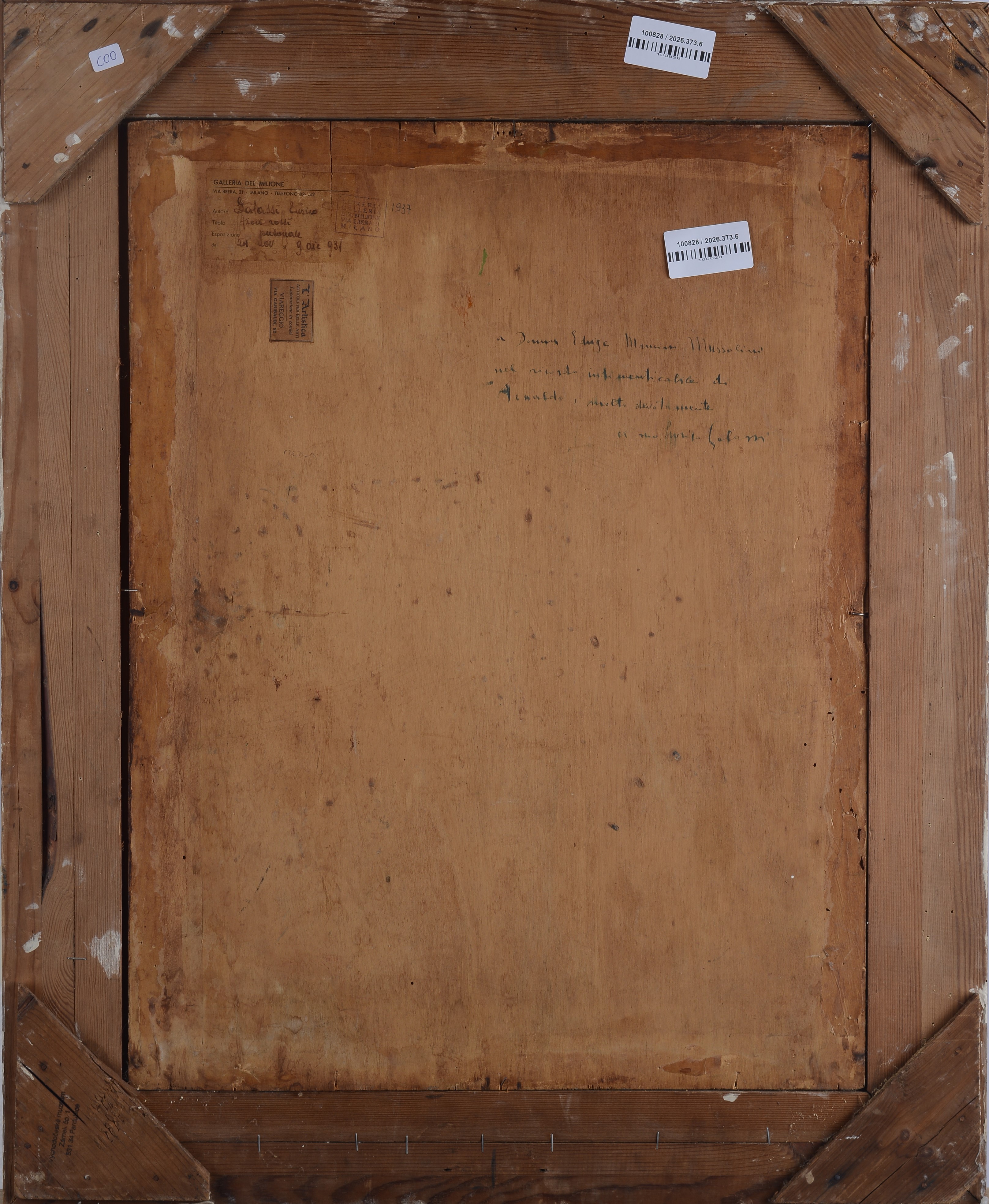 Enrico Galassi - Fiori, olio su legno
