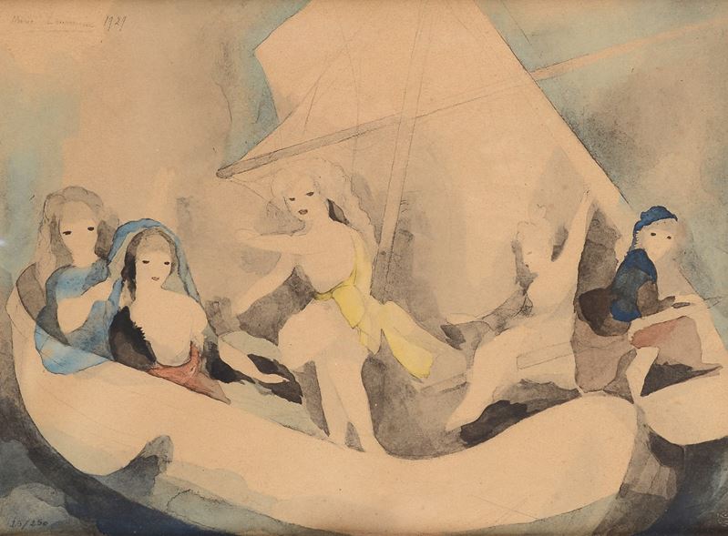 Marie Laurencin - Symphonie, litografia, 1927
