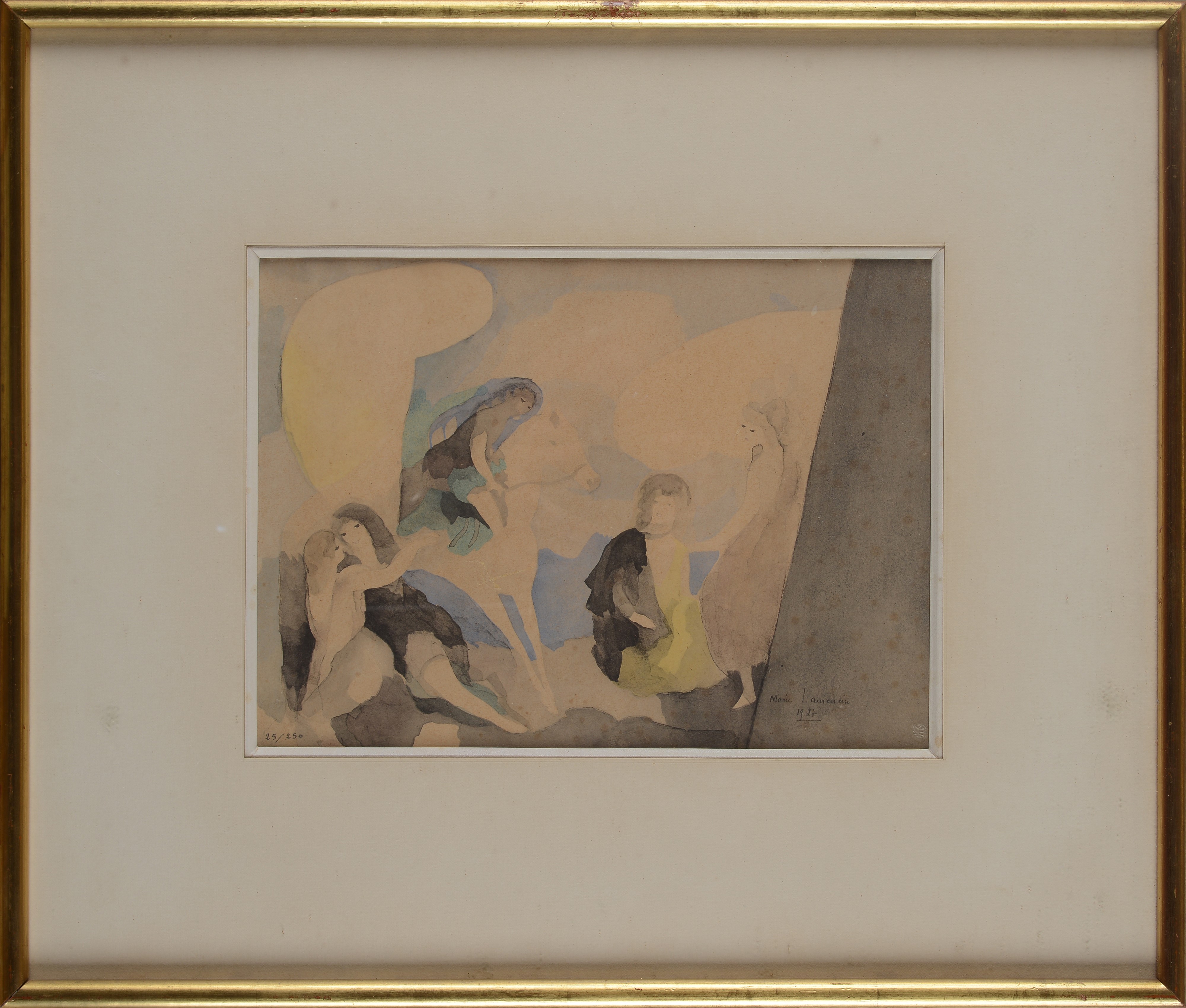 Marie Laurencin - Voyage étrange, litografia (tiratura 25/250), 1927