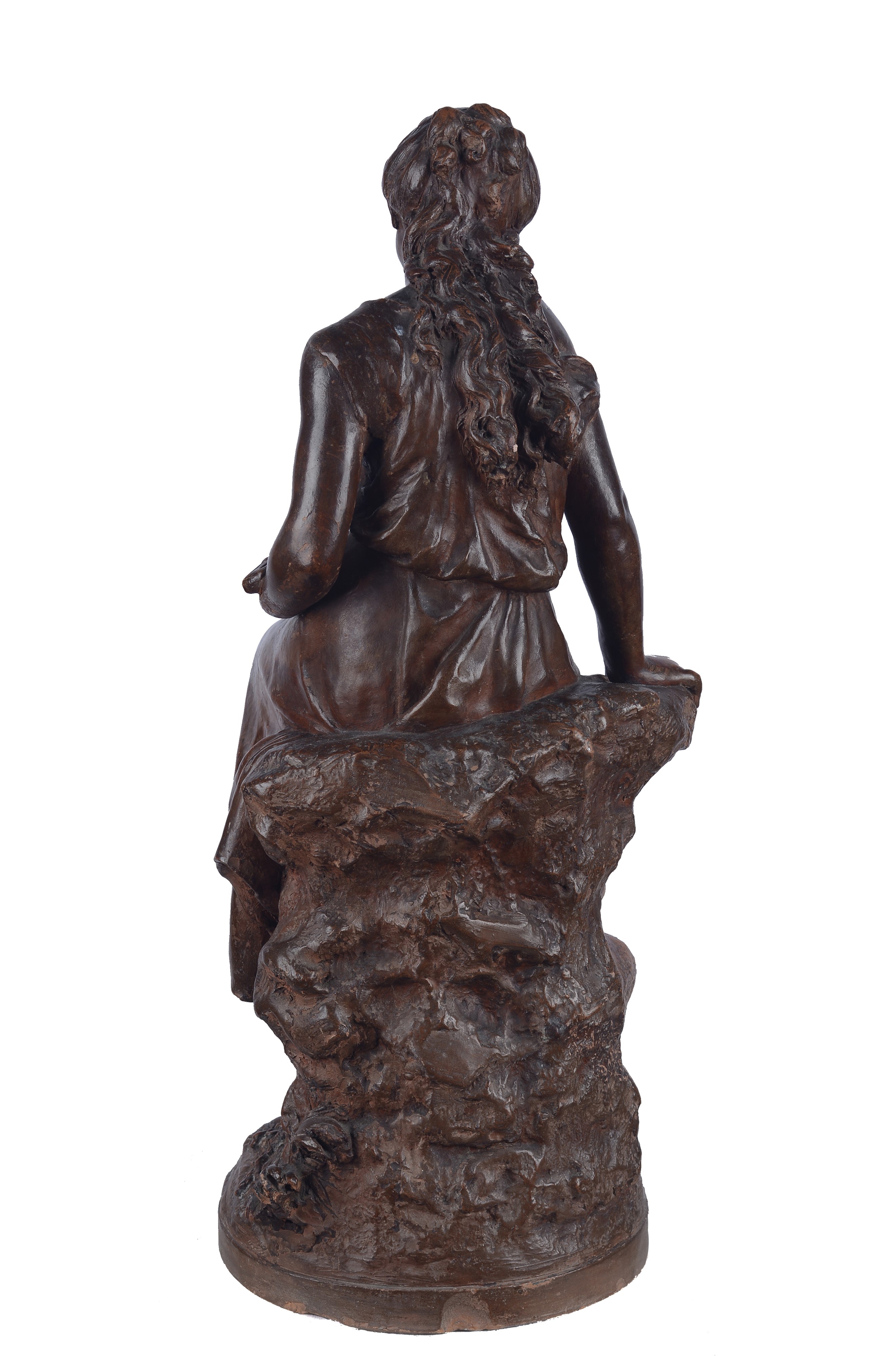 Auguste Moreau - Ragazza con mandolino in terracotta