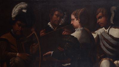 Anonimo del XVII secolo, Concerto (da Niccolò dell’Abate), olio su tela