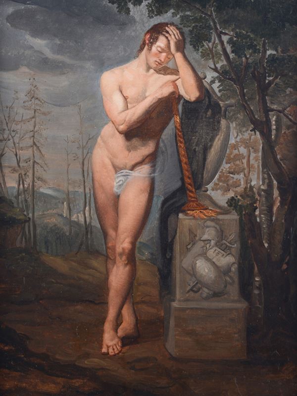 Anonimo, inizi XIX sec. - Funerary genius