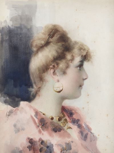 Anonimo del XIX secolo, Profilo di ragazza