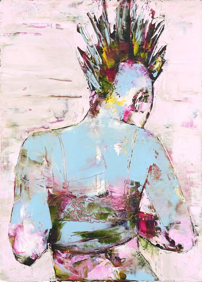 Pink Girl, olio su tela (2012)