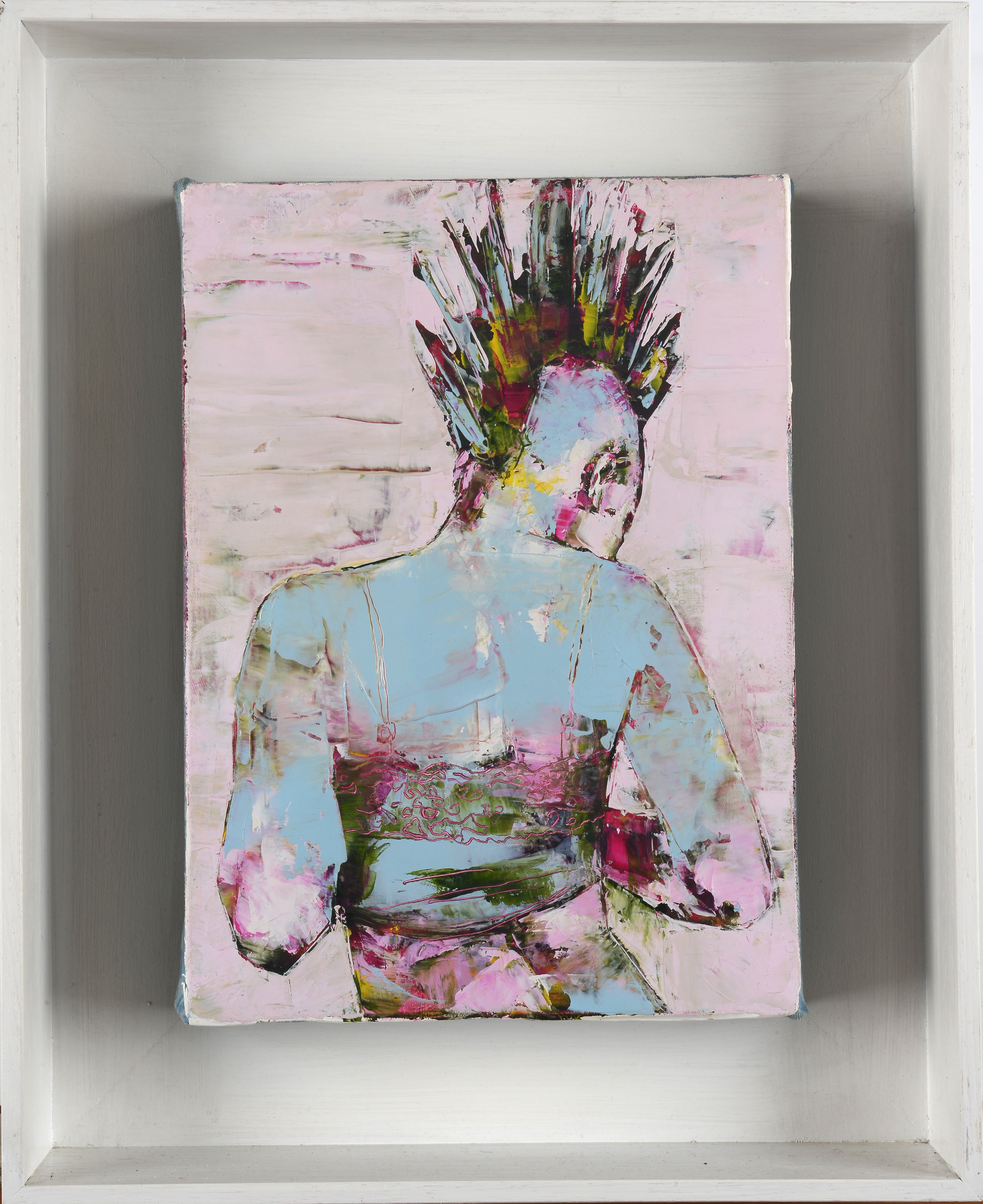 Marco Grassi - Pink Girl, olio su tela (2012)