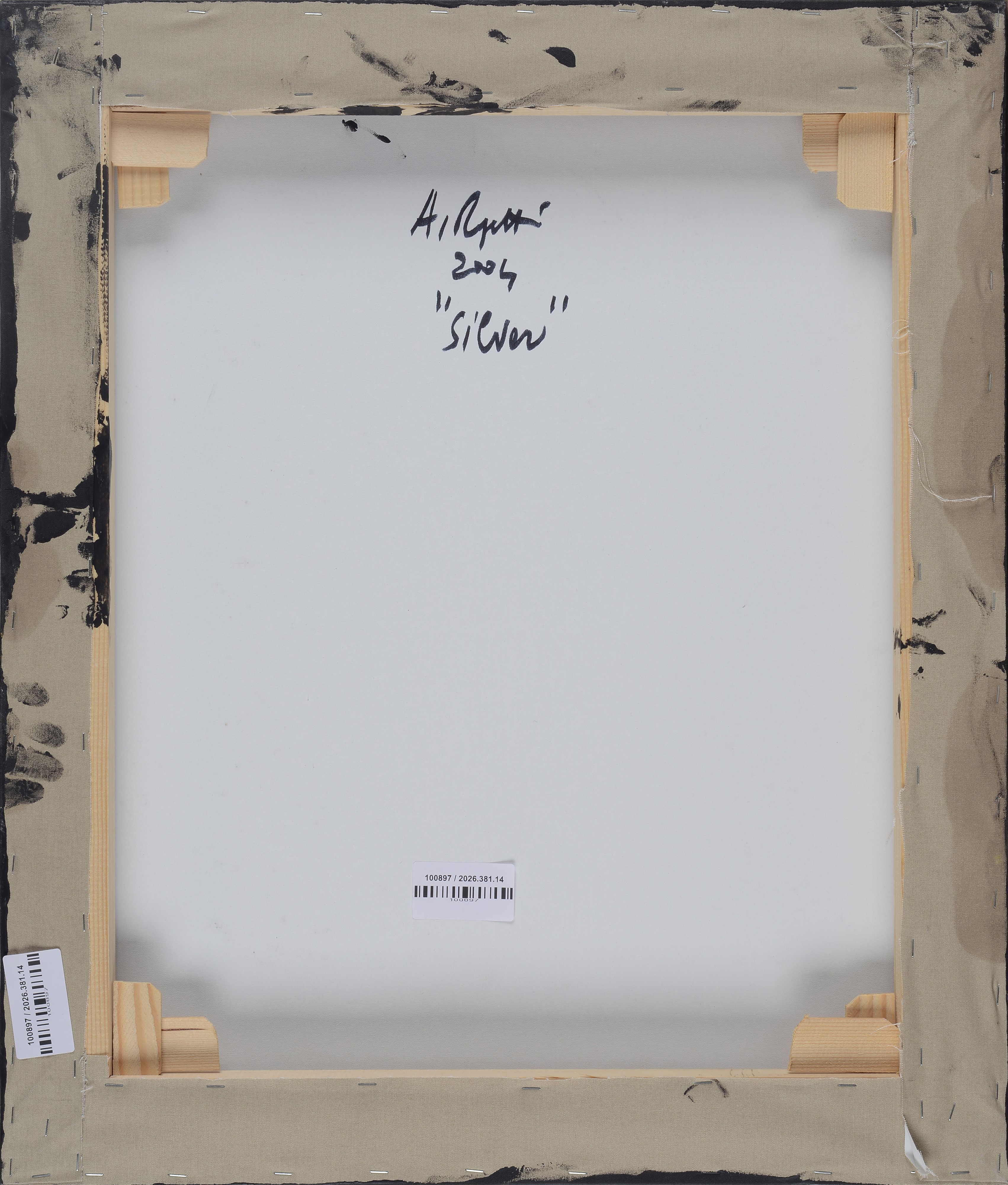 Alfredo Rapetti - Silver, olio su tela (2014)