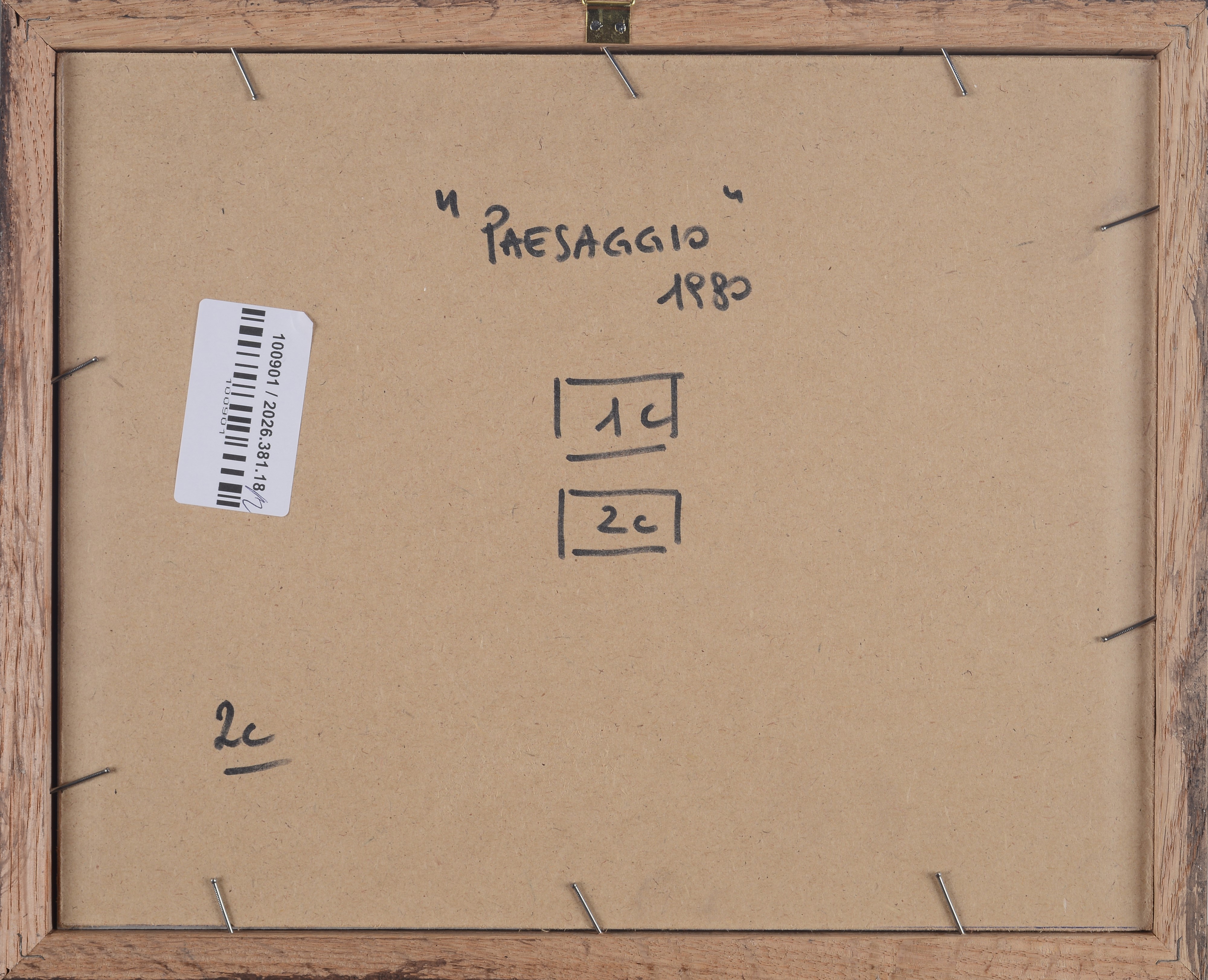 Michele Zaza - Paesaggio, due fotografie applicate su pannello di cartone (1980)