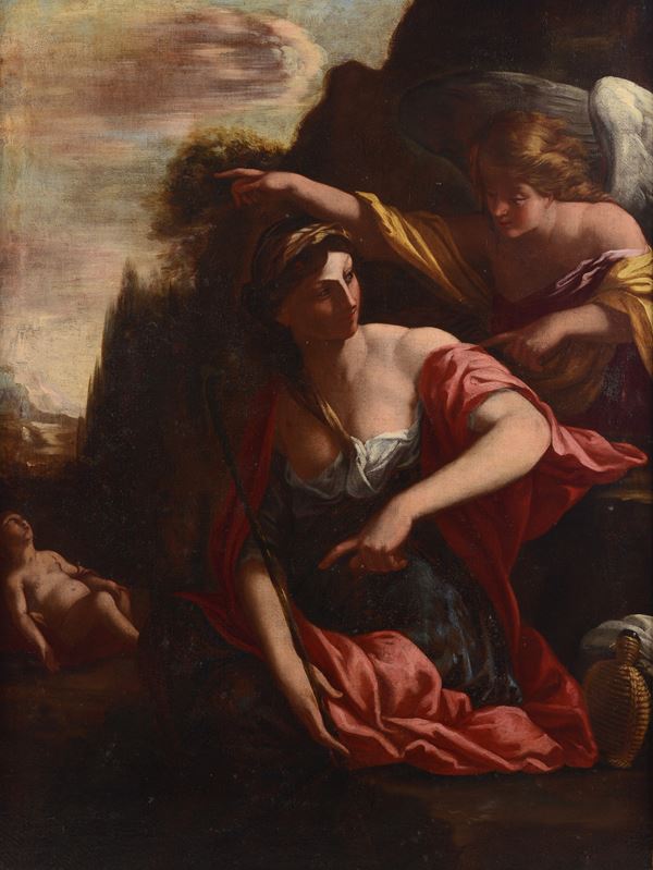 Ambito di Pietro Paolini - Hagar and the Angel