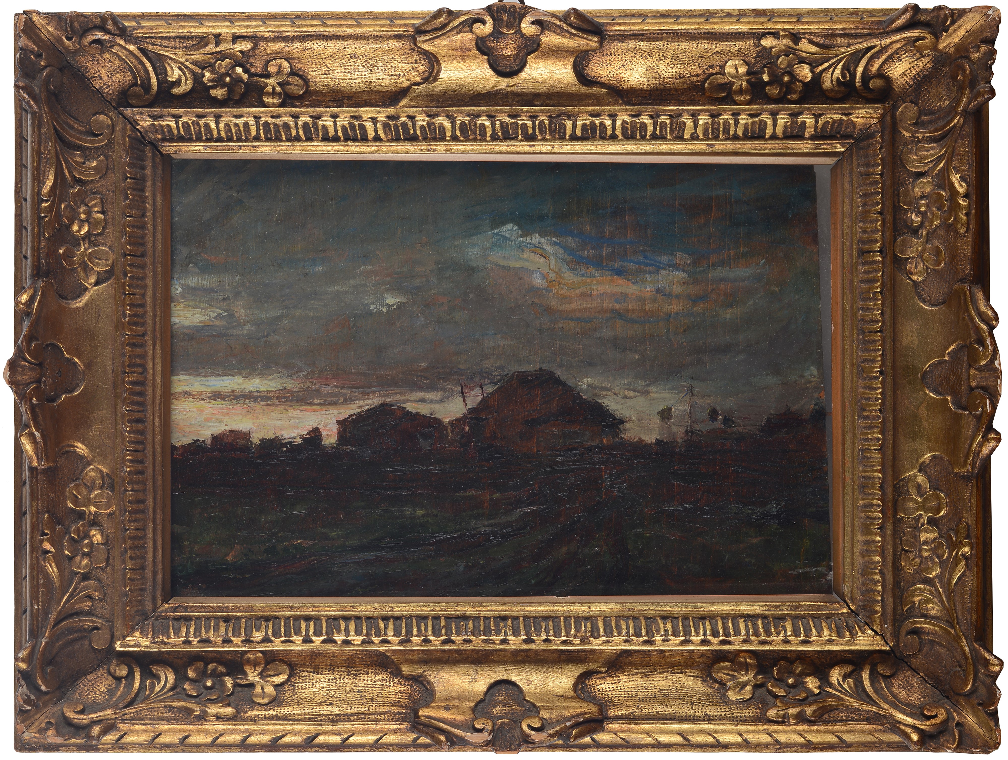 Anonimo, XX Sec. - Anonimo del XX secolo, Paesaggio, olio su tavola