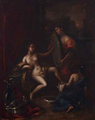 Scuola Italia Settentrionale, XVII secolo, La toeletta di Venere