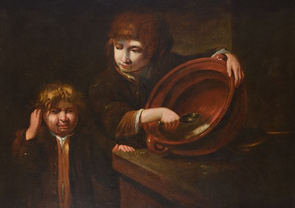 Scuola Olandese, XVIII sec. - The soup