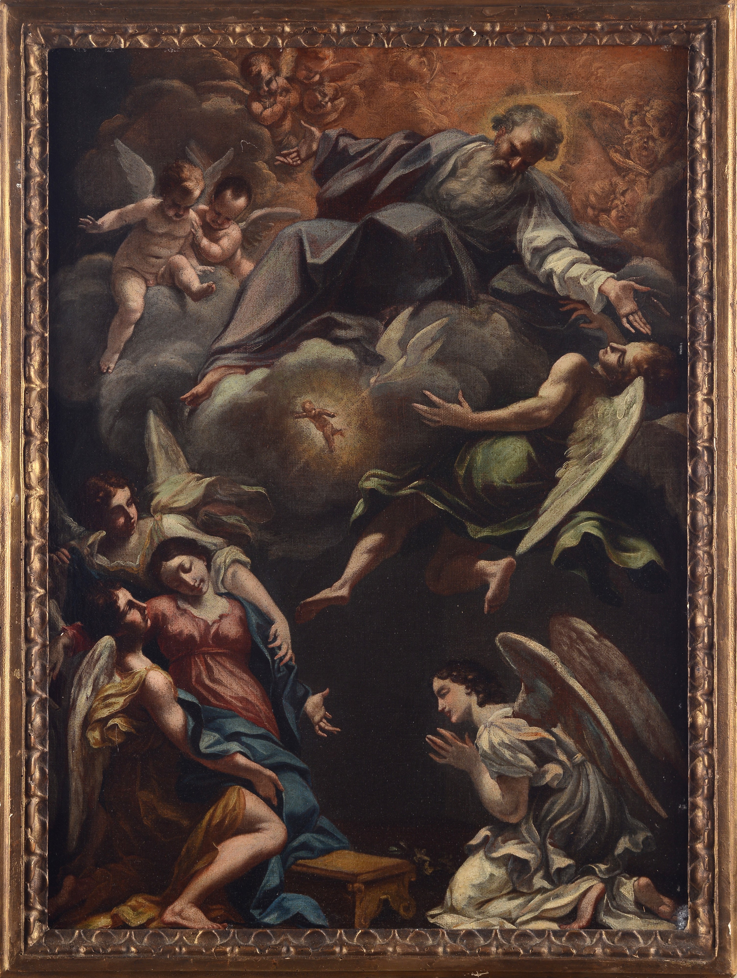 Scuola Italia Meridionale, XVII Sec. - La Vergine Maria Riceve lo Spirito Santo